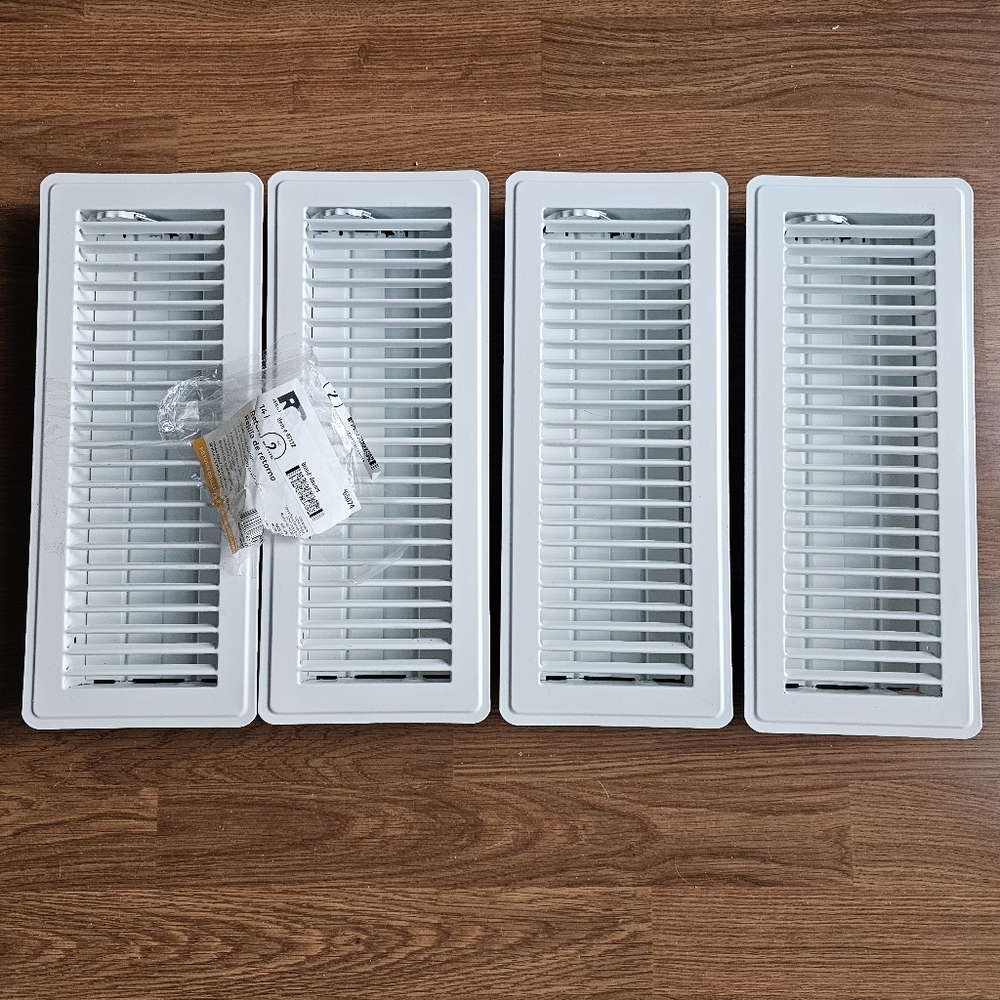Reliabilt 14-in X 6-in Steel White Sidewall/Ceiling Grille Item #65074 LotQty 4